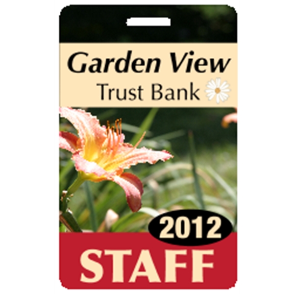 2.125" x 3.375" Deluxe Badge w/ Slot .020" White - 2.125" x 3.375" Deluxe Badge w/ Slot .020" White - Image 3 of 14