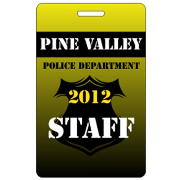 2.125" x 3.375" Deluxe Badge w/ Slot .020" White - 2.125" x 3.375" Deluxe Badge w/ Slot .020" White - Image 4 of 14
