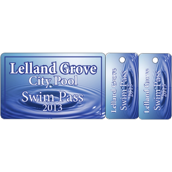 Deluxe Card w/ 2-up Key Tags .020" White