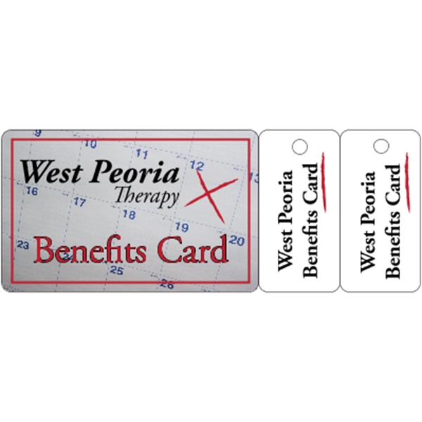 Deluxe Card w/ 2-up Key Tags .020" White