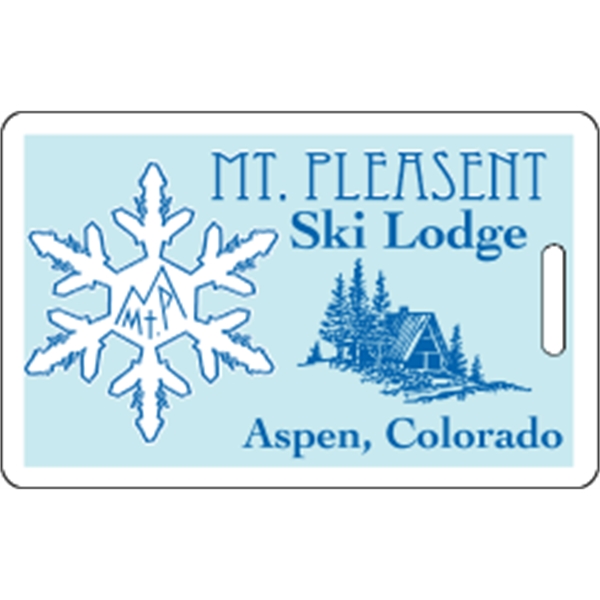 3.375" x 2.125" - Rectangle Identification Tag