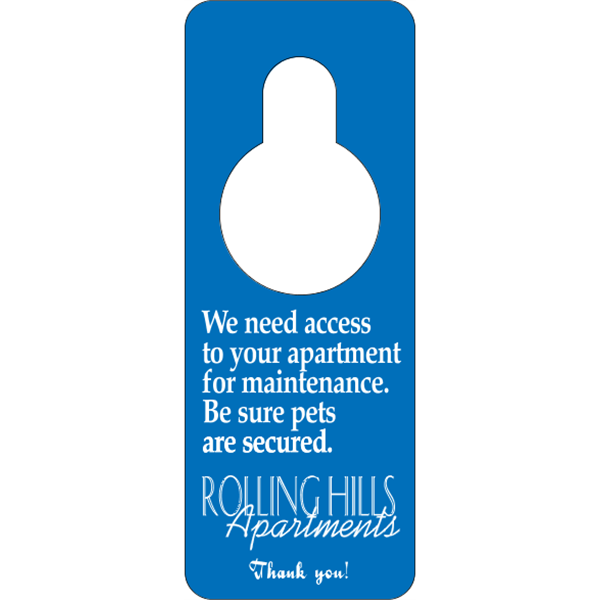 White Tag Stock Door Knob Hangers