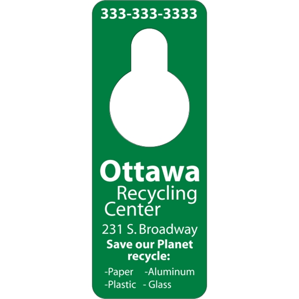 White Tag Stock Door Knob Hangers
