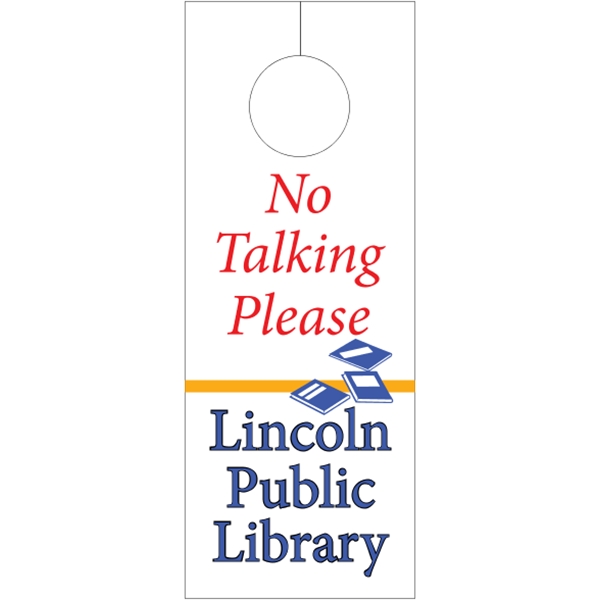 White Tag Stock Door Knob Hangers