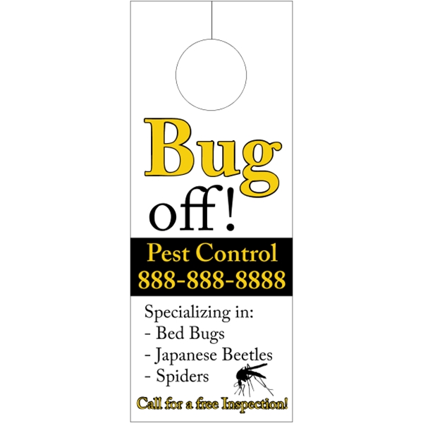 White Tag Stock Door Knob Hangers