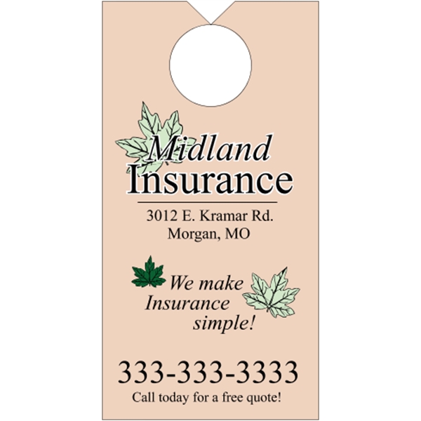 White Tag Stock Door Knob Hangers