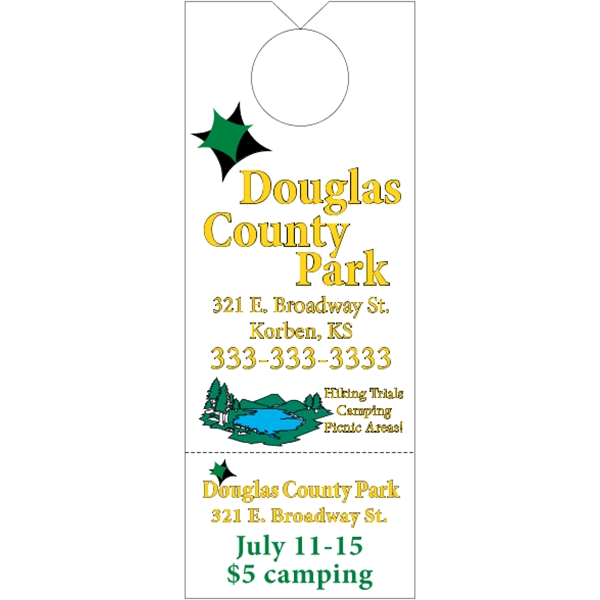 White Tag Stock Door Knob Hangers