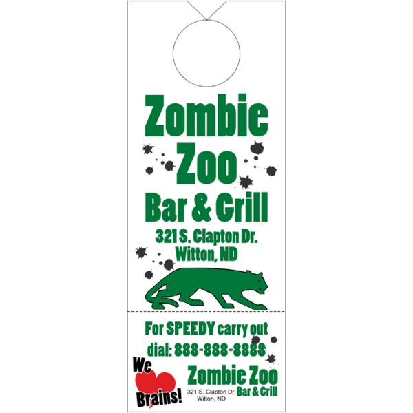 White Tag Stock Door Knob Hangers