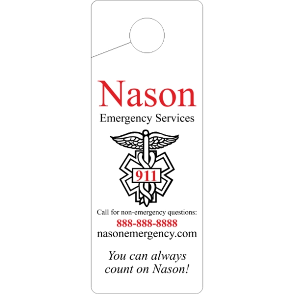 White Tag Stock Door Knob Hangers