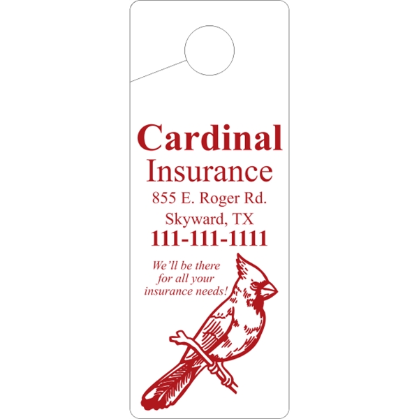 White Tag Stock Door Knob Hangers
