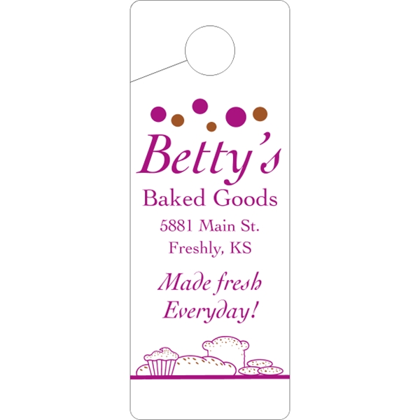 White Tag Stock Door Knob Hangers