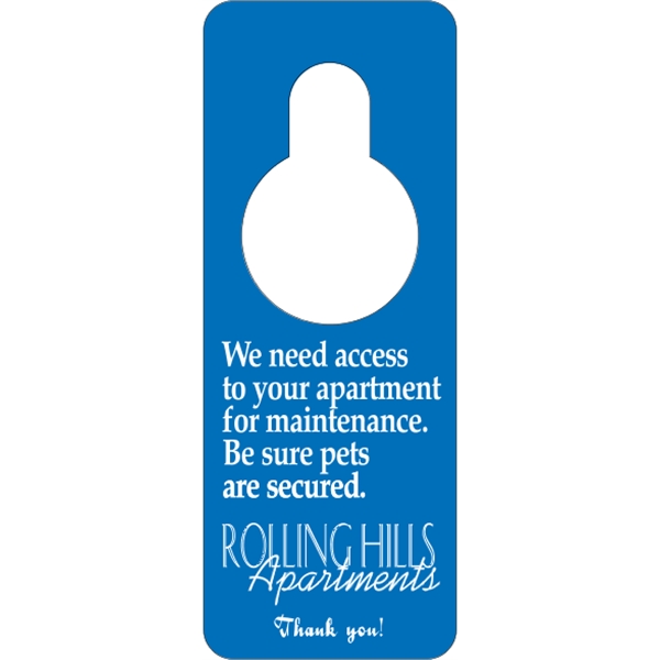 Door Knob Hangers .015" Plastic
