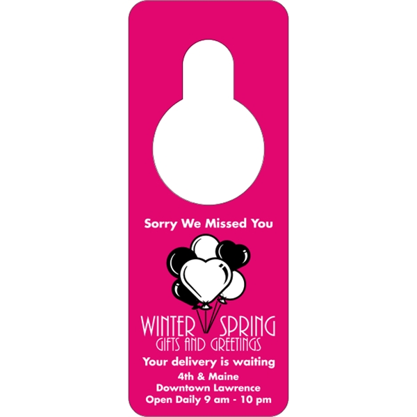 Door Knob Hangers .015" Plastic