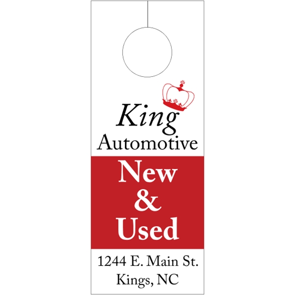 Door Knob Hangers .015" Plastic