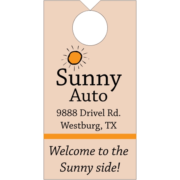 Door Knob Hangers .015" Plastic