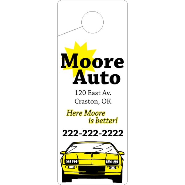 Door Knob Hangers .015" Plastic