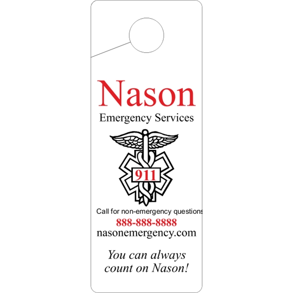 Door Knob Hangers .015" Plastic