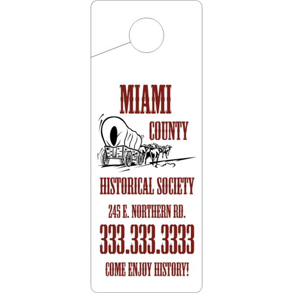 Door Knob Hangers .015" Plastic