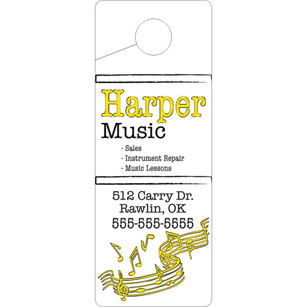 Door Knob Hangers .015" Plastic