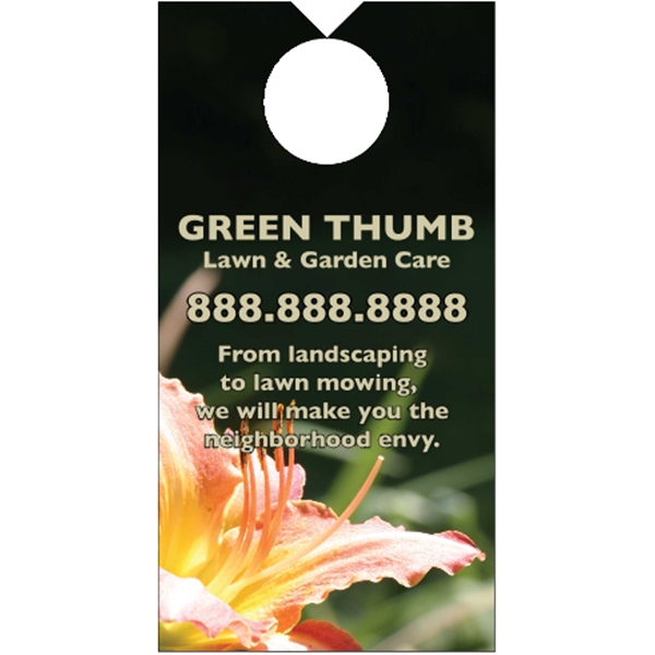 .015" Plastic 4-Color Process Door Knob Hangers