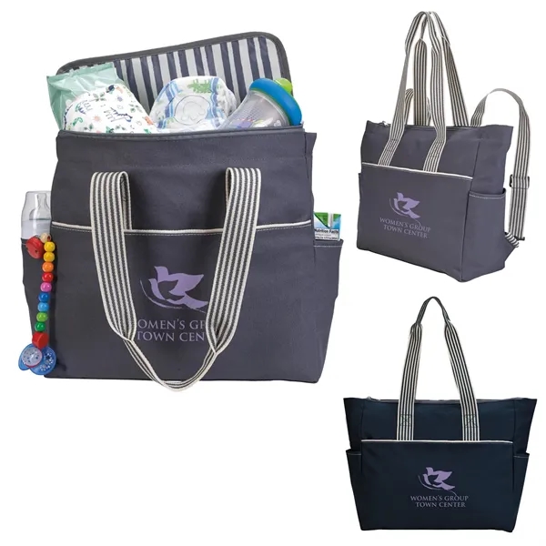 Atchison® Stripe Diaper Tote-Pack - Atchison® Stripe Diaper Tote-Pack - Image 0 of 6