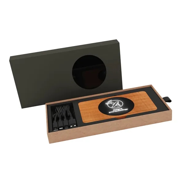 SCX Innovative Design™ Bamboo Wireless Power Bank 10,000 mAh - SCX Innovative Design™ Bamboo Wireless Power Bank 10,000 mAh - Image 2 of 9