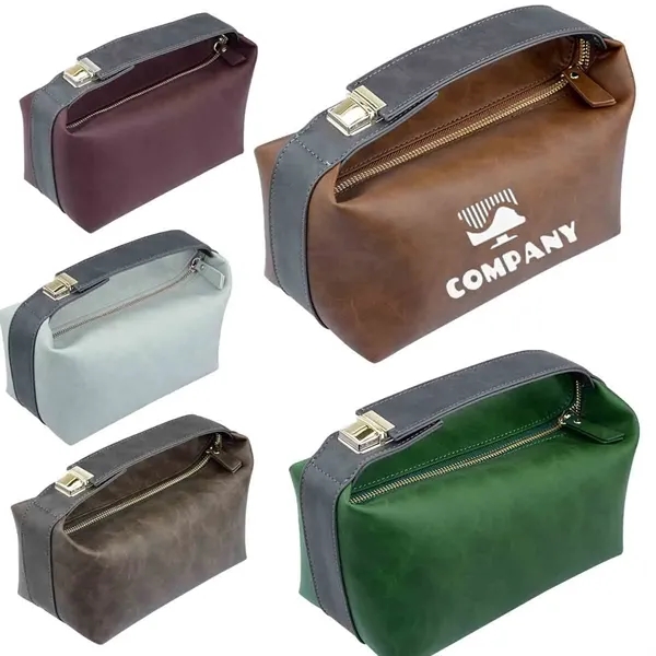 PU Waterproof Toiletry Bag - PU Waterproof Toiletry Bag - Image 0 of 3