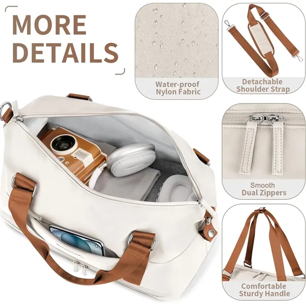 Travel Duffel Bag with Wet Pocket - Travel Duffel Bag with Wet Pocket - Image 4 of 5