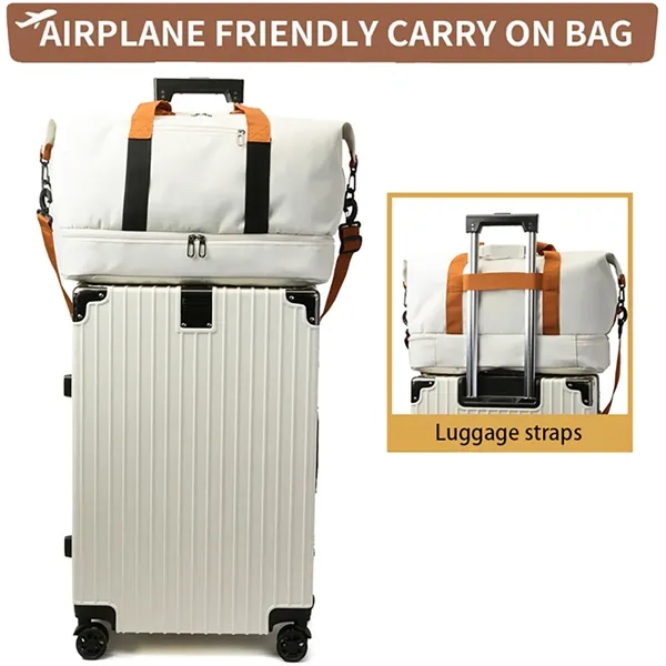 Travel Duffel Bag with Wet Pocket - Travel Duffel Bag with Wet Pocket - Image 5 of 5