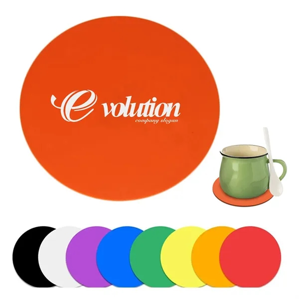 5" Circle Heat Resistant Silicone Coaster/Jar Opener - 5" Circle Heat Resistant Silicone Coaster/Jar Opener - Image 0 of 1