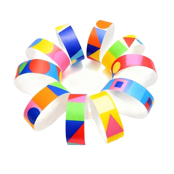 Full Color Fluorescent  Waterproof  Tyvek Wristband - Full Color Fluorescent  Waterproof  Tyvek Wristband - Image 2 of 11