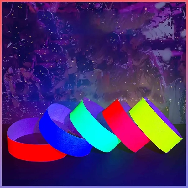 Full Color Fluorescent  Waterproof  Tyvek Wristband - Full Color Fluorescent  Waterproof  Tyvek Wristband - Image 3 of 11