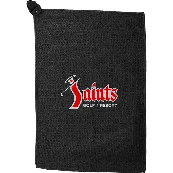 300g Magnetic Waffle Golf Towel - 300g Magnetic Waffle Golf Towel - Image 1 of 16