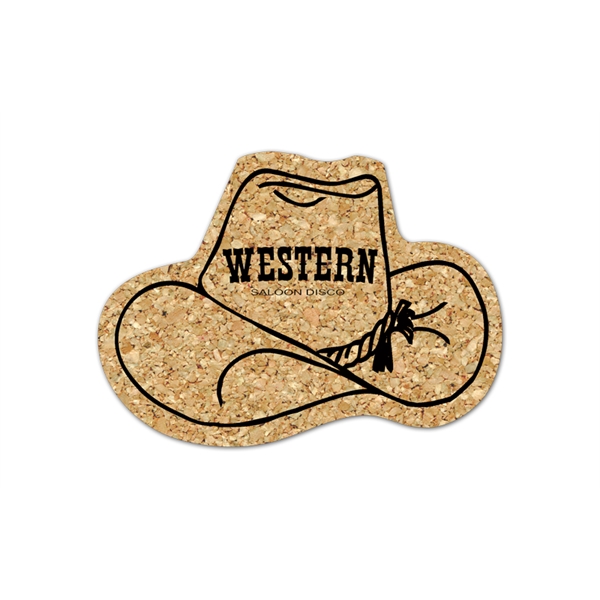 Cowboy Hat Cork Coaster Plum Grove