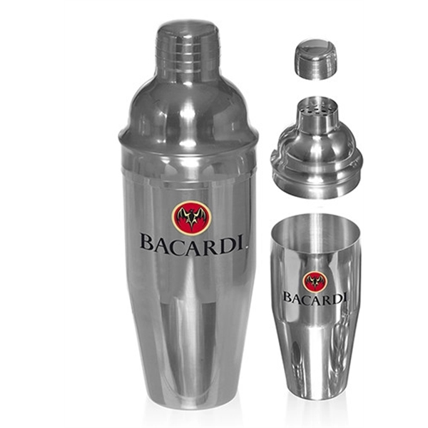 Bary3 12 oz Silver Stainless Steel Cocktail Shaker VIO-0092
