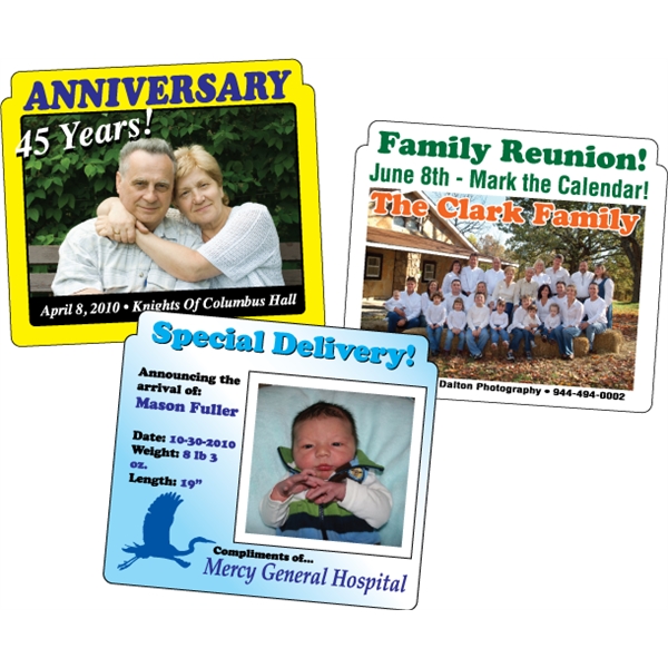 4 x 3.5 Die Cut Save The Date Magnet