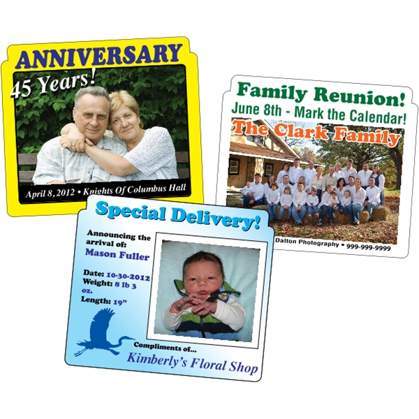 4 x 3.5 Die Cut Save The Date Magnet