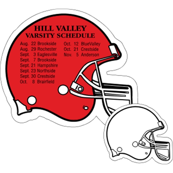 4" x 3.5" Football Helmet Magnet