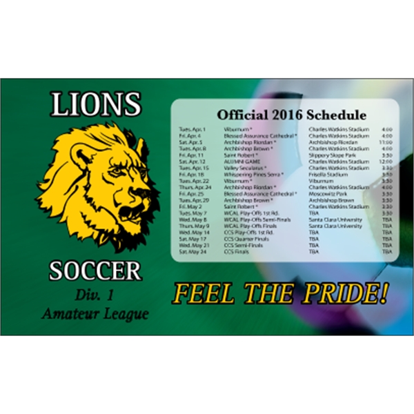 5.625 x 3.5 Square Corner - Schedule Magnet