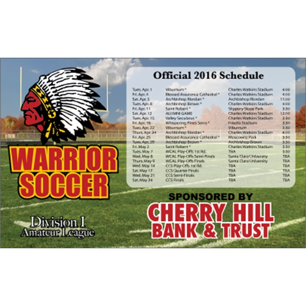 5.625 x 3.5 Square Corner - Schedule Magnet