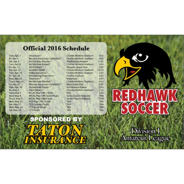 5.625 x 3.5 Square Corner - Schedule Magnet
