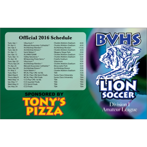 5.625 x 3.5 Square Corner - Schedule Magnet