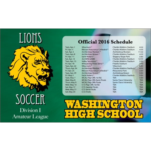 5.625 x 3.5 Square Corner - Schedule Magnet