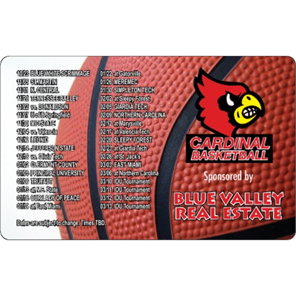 5.625 x 3.5 Round Corner - Schedule Magnet