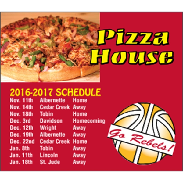 4 x 3.5 Square Corner - Schedule Magnet