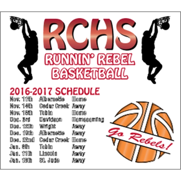 4 x 3.5 Square Corner - Schedule Magnet