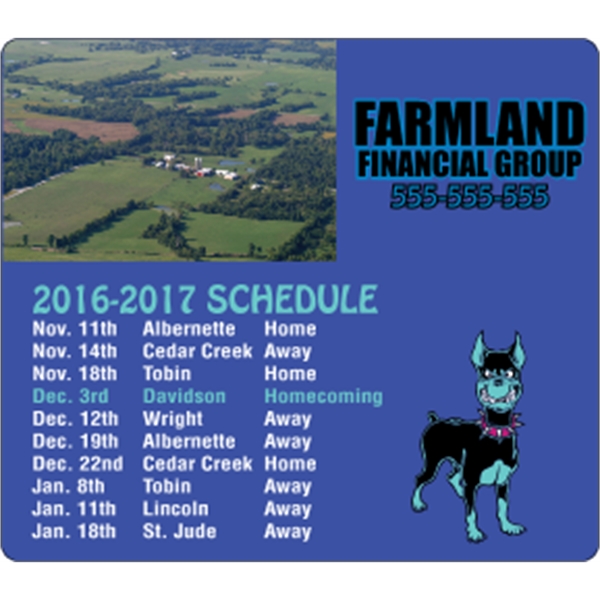 4 x 3.5 Round Corner - Schedule Magnet