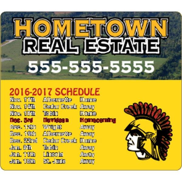 4 x 3.5 Round Corner - Schedule Magnet
