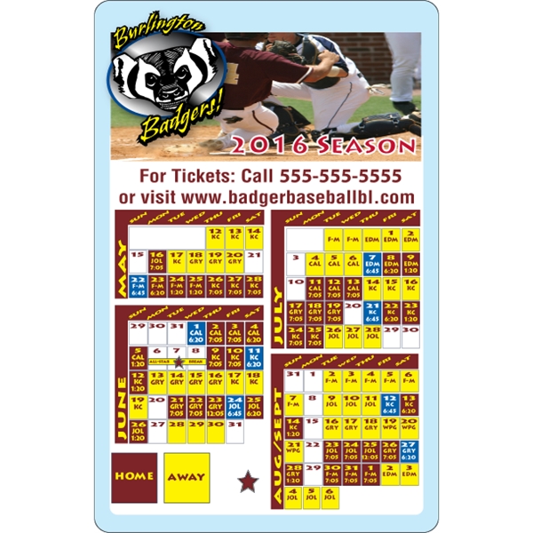 5.5 x 8.5 Round Corner - Schedule Magnet - 5.5 x 8.5 Round Corner - Schedule Magnet - Image 0 of 5