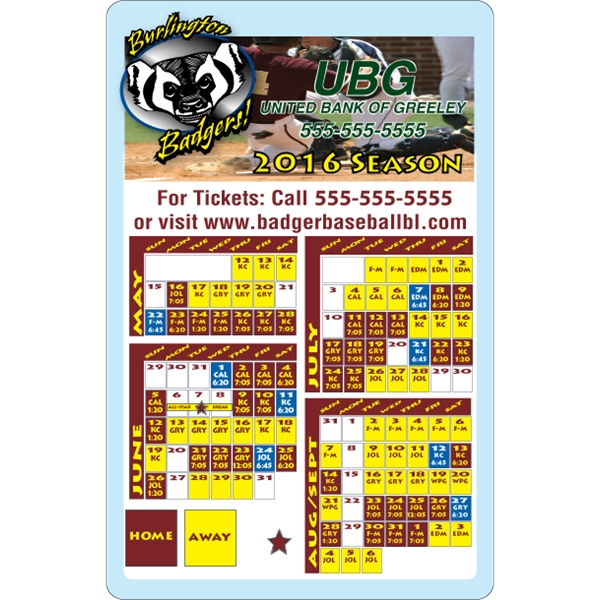 5.5 x 8.5 Round Corner - Schedule Magnet - 5.5 x 8.5 Round Corner - Schedule Magnet - Image 1 of 5